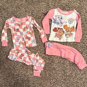 Nickelodeon Pink and White Paw Patrol Pajama Set